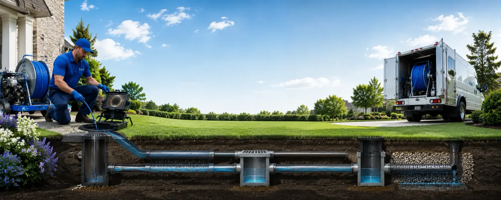 Outdoor drain cleaning information for Lebeau, LA